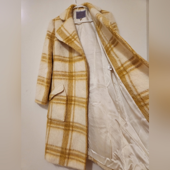 Alexachung mustard plaid trench coat - Picture 3 of 15